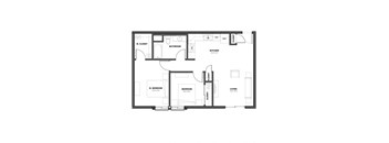 a black and white floor plan of a house