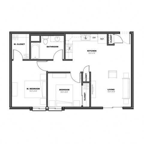 a black and white floor plan of a house