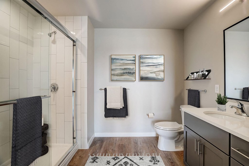 EO Madison Yards Apartment Bathroom
