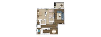 a floor plan of a house
