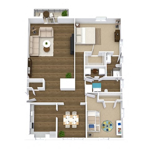a floor plan of a house