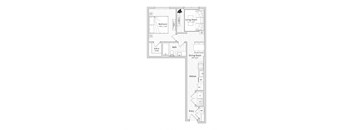 1 bedroom apartment floor plan
