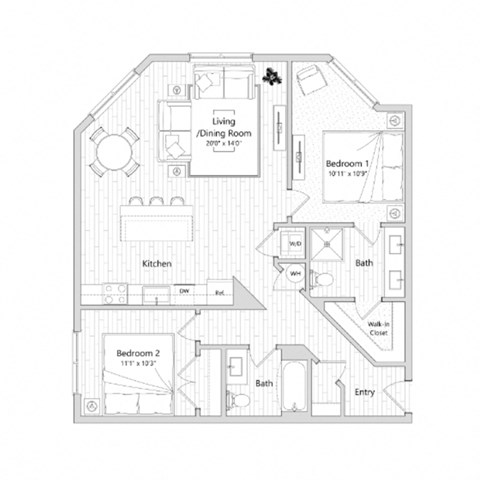 the office floor plan  renovated offices