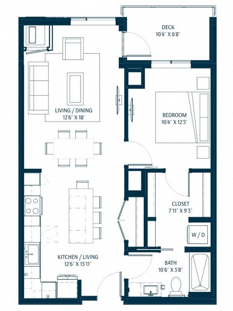 Forte on the Park Minneapolis A9 Floor Plan