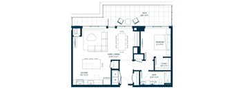Forte on the Park Minneapolis AP3 Penthouse Floor Plan