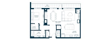 Forte on the Park Minneapolis AP4 Penthouse Floor Plan