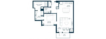 Forte on the Park Minneapolis AP5 Penthouse Floor Plan
