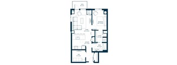 Forte on the Park Minneapolis B2 Floor Plan