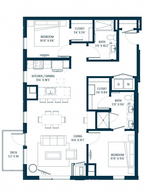 Forte on the Park Minneapolis C4 Floor Plan