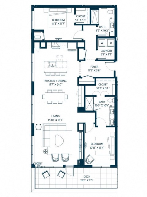 Forte on the Park Minneapolis CP10 Penthouse Floor Plan