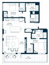 Forte on the Park Minneapolis CP7 Penthouse Floor Plan