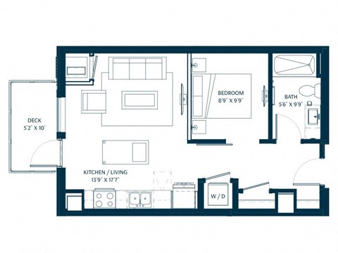 Forte on the Park Minneapolis V1 Floor Plan