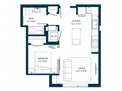 Forte on the Park Minneapolis V2 Floor Plan