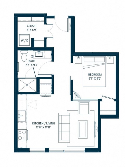 Forte on the Park Minneapolis V4 Floor Plan