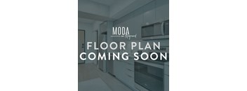 A kitchen interior with a sign that says "FLOOR PLAN COMING SOON".