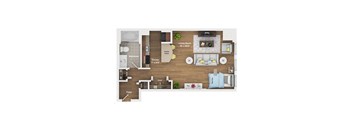 studio apartment floor plan