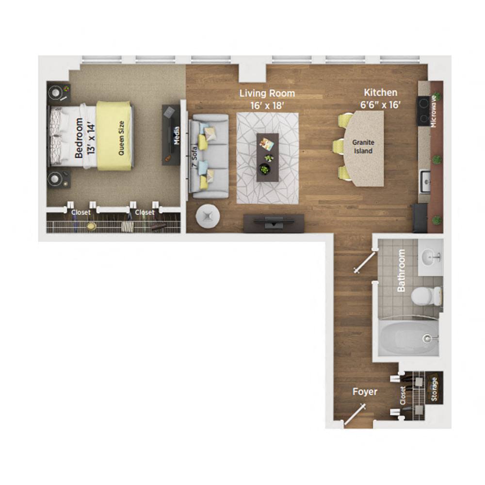 343 South Dearborn St. - 1,815USD / month