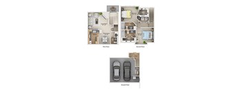 fairlane town center apartments floor plan  C2THc