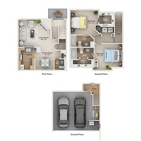 fairlane town center apartments floor plan  C1THc