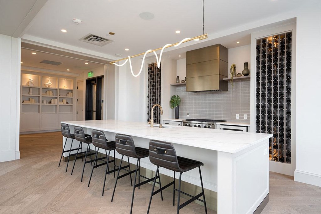 forte on the park apartments demonstration kitchen