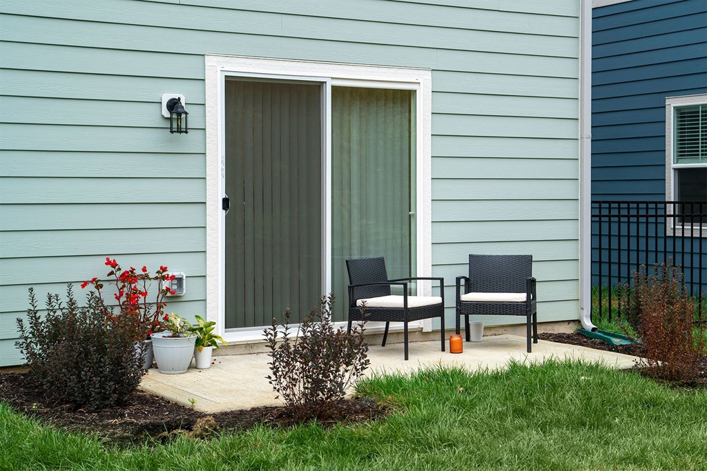back patio of a rental home