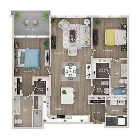 a floor plan of a house