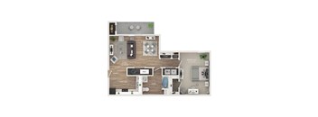 1 bed 1 bath floor plan