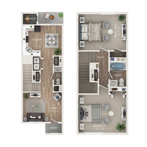 a 1 bedroom floor plan  the residences at