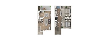 a 2103 sq ft floor plan  1 bedroom