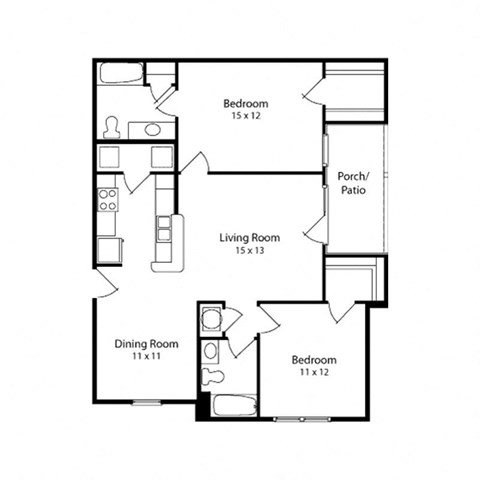 a floor plan of a house