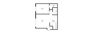 haven hoffman estates apartments illinois 1 bed 1 bath floor plan