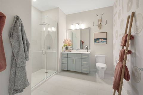 Albion Highland Park Apartment with Glass Shower