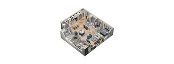 three bedroom floor plan for a 2100 sq ft home