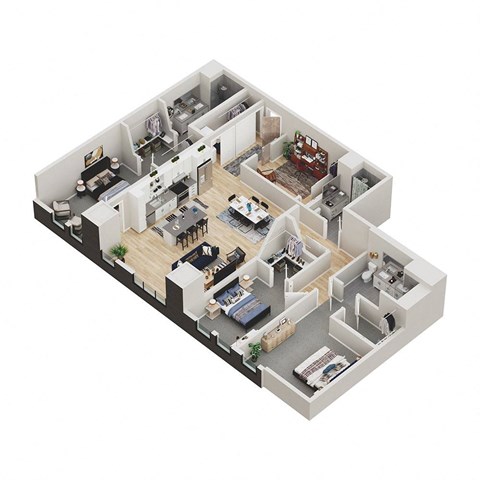 a floor plan of a house