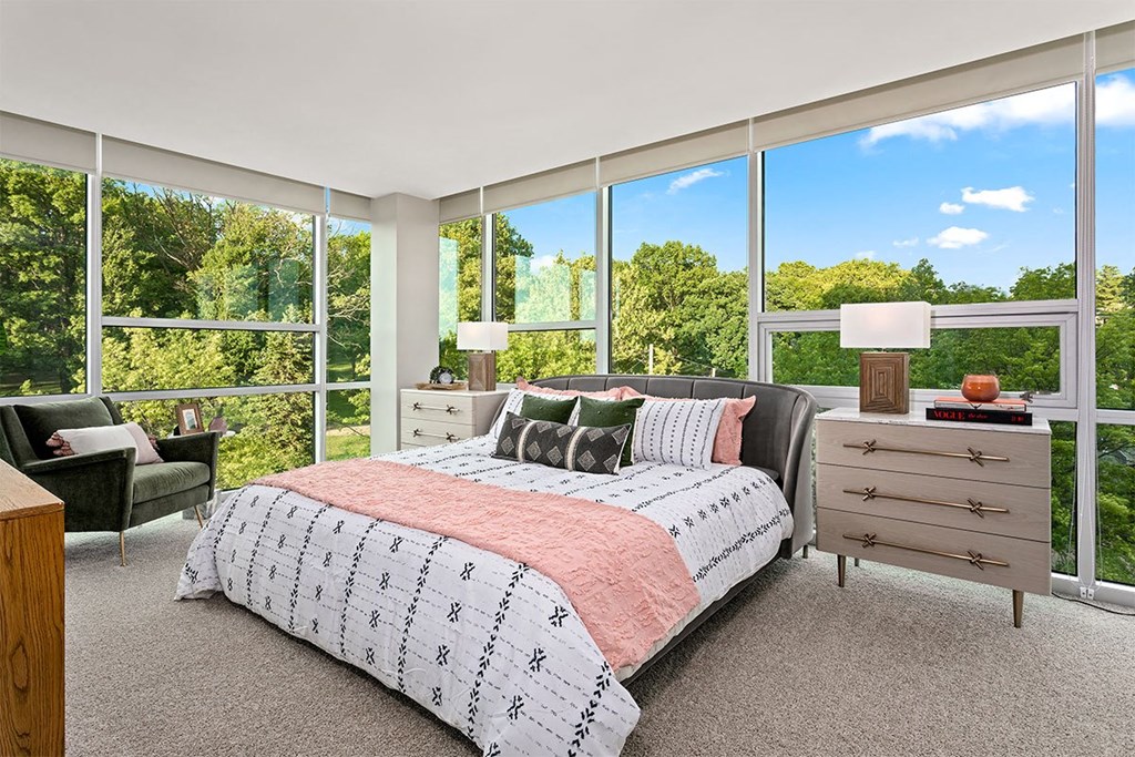 Highland House Tower by Albion Bedroom with Oversized Windows