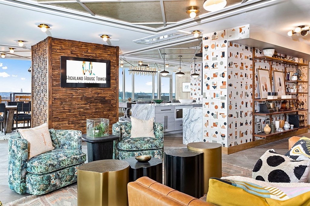 Highland House Tower by Albion Clubhouse Lounge