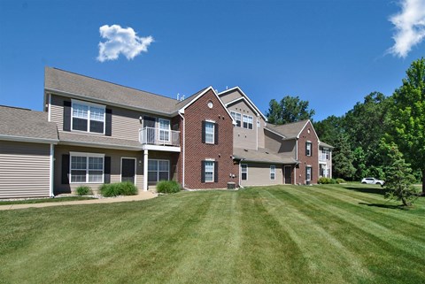a large lawn in front of a house