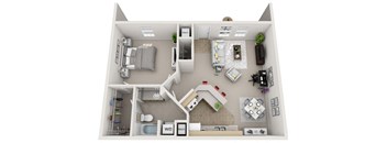 1 Bedroom _ Washington Floor Plan