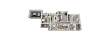 3 Bedroom _ Roosevelt Floor Plan