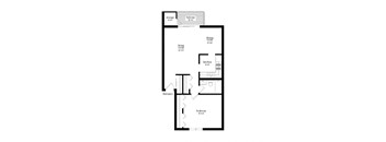 a floor plan of a house with a black and white