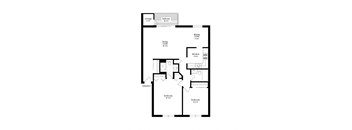 a floor plan of a house with a black and white