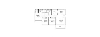 a floor plan of a house with bedrooms and baths