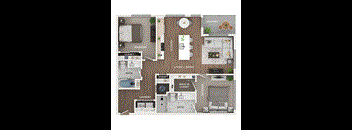 2 bed 2 bath apartment floor plan