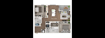 1 bed 1 bath apartment floor plan