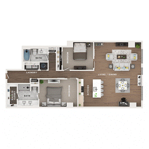 3 bedroom floor plan  the residences at sawmill estates apartments in