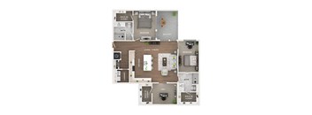 a floor plan of 3 bedroom 2100 sq ft