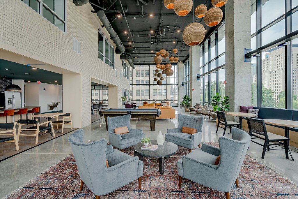 lounge area with chairs and coffee table