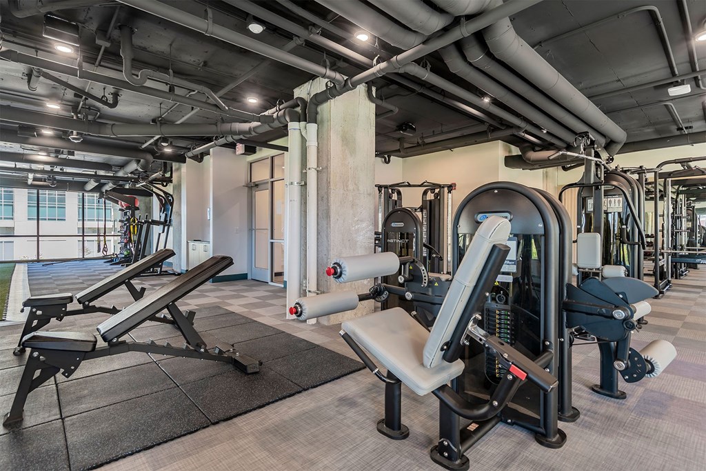 fitnss center with weight equipment