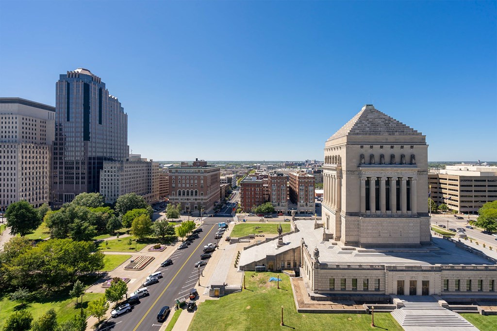 exterior of surrounding city and streets