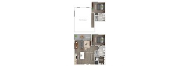 2 bed 2 bath apartment floor plan